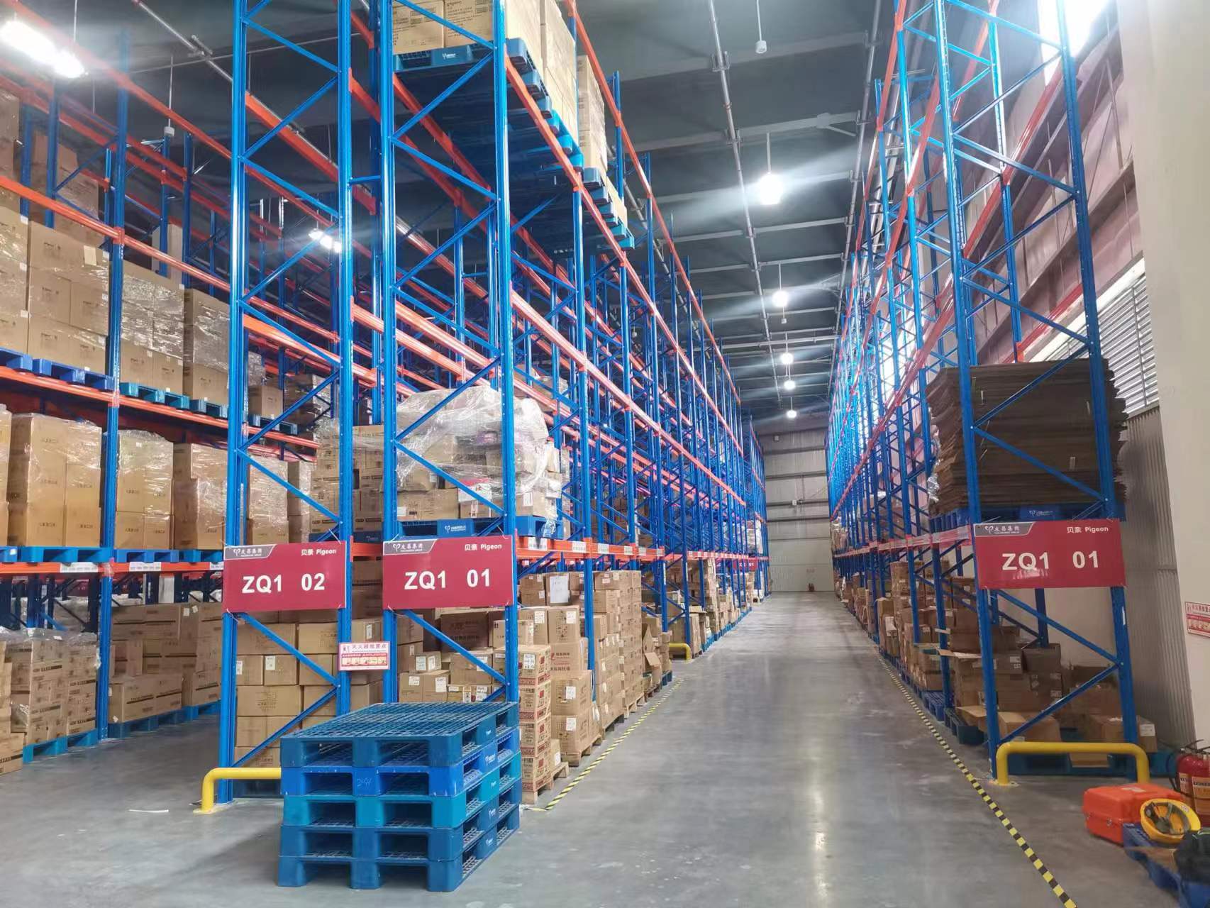 廣東某商貿(mào)有限公司橫梁式貨架檢測