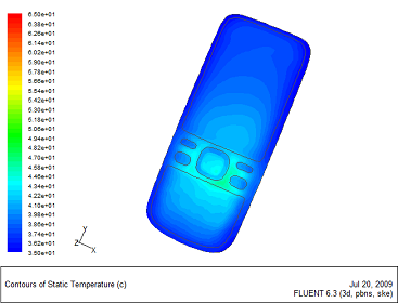 深圳市某電子科技有限公司手機(jī)散熱分析